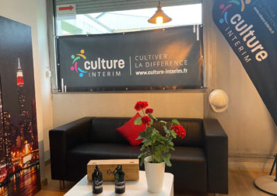 Intérieur de l'agence intérim Culture INTERIM